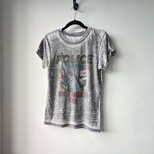 Recycled Karma The Police North American Tour Distressed Grew Crew T-Shirt